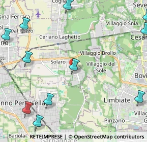 Mappa Via Carlo Porta, 20033 Solaro MI, Italia (3.20182)