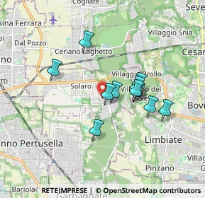 Mappa Via Carlo Porta, 20033 Solaro MI, Italia (1.38455)