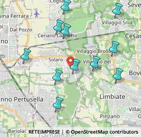 Mappa Via Carlo Porta, 20033 Solaro MI, Italia (2.09727)