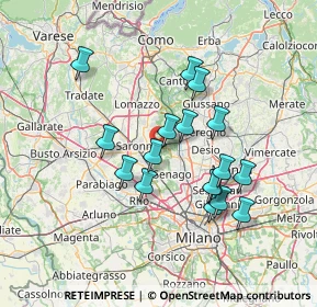 Mappa Via Carlo Porta, 20033 Solaro MI, Italia (12.55353)