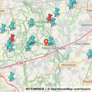 Mappa Via Guido Rossa, 20056 Trezzo sull'Adda MI, Italia (5.86176)