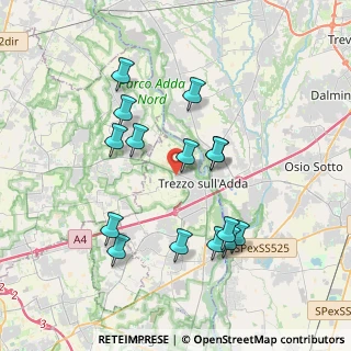 Mappa Via Guido Rossa, 20056 Trezzo sull'Adda MI, Italia (3.59467)
