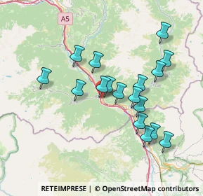 Mappa Via La Ruina, 11020 Hone AO, Italia (6.73)