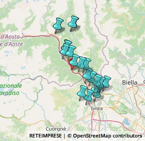 Mappa Via La Ruina, 11020 Hone AO, Italia (11.018)