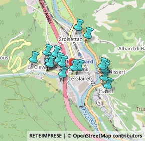 Mappa Via La Ruina, 11020 Hone AO, Italia (0.3325)
