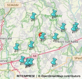 Mappa Via delle Robinie, 20874 Busnago MB, Italia (4.68714)