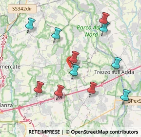 Mappa Via delle Robinie, 20874 Busnago MB, Italia (4.13364)