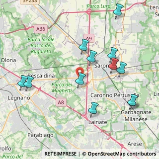 Mappa 21040 Uboldo VA, Italia (4.47333)