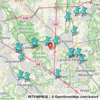 Mappa 21040 Uboldo VA, Italia (4.84111)