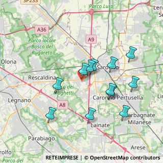 Mappa 21040 Uboldo VA, Italia (3.50417)