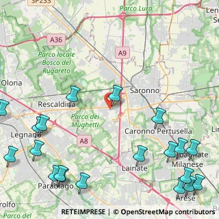 Mappa 21040 Uboldo VA, Italia (6.7395)