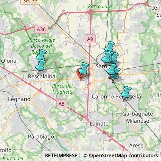Mappa 21040 Uboldo VA, Italia (3.38455)