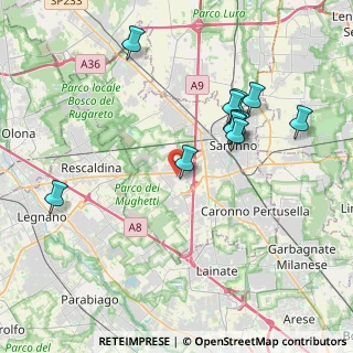 Mappa 21040 Uboldo VA, Italia (3.83818)