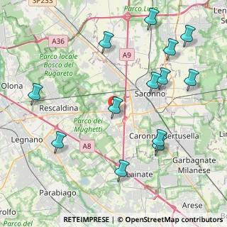 Mappa 21040 Uboldo VA, Italia (4.84538)