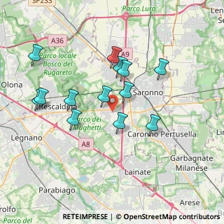 Mappa 21040 Uboldo VA, Italia (3.45846)