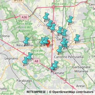Mappa 21040 Uboldo VA, Italia (3.50765)