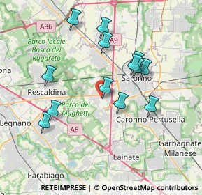 Mappa 21040 Uboldo VA, Italia (3.49846)