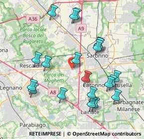 Mappa 21040 Uboldo VA, Italia (4.138)