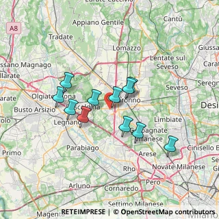 Mappa 21040 Uboldo VA, Italia (5.55636)