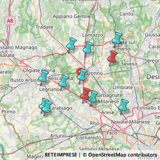 Mappa 21040 Uboldo VA, Italia (7.25583)