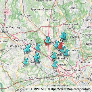 Mappa 21040 Uboldo VA, Italia (6.56333)