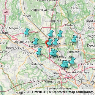 Mappa 21040 Uboldo VA, Italia (5.97231)