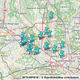 Mappa 21040 Uboldo VA, Italia (6.6975)