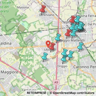 Mappa 21040 Uboldo VA, Italia (2.37105)