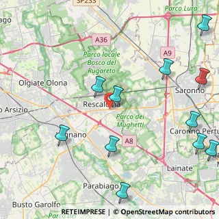 Mappa Via Carlo Pisacane, 20027 Rescaldina MI, Italia (5.60182)