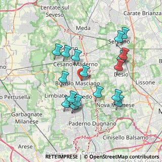 Mappa Via Redipuglia, 20813 Bovisio-Masciago MB, Italia (3.51278)