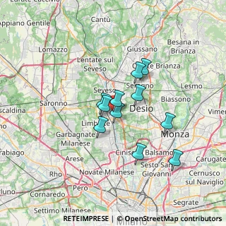 Mappa Via Redipuglia, 20813 Bovisio-Masciago MB, Italia (5.00091)