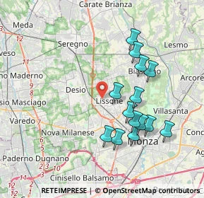 Mappa Via dei Mille, 20035 Lissone MB, Italia (3.55714)