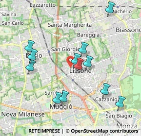 Mappa Via dei Mille, 20035 Lissone MB, Italia (1.935)