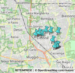 Mappa Via dei Mille, 20035 Lissone MB, Italia (1.41455)