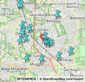 Mappa Via dei Mille, 20035 Lissone MB, Italia (1.93235)