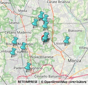 Mappa Via Garibaldi, 20832 Desio MB, Italia (3.22917)