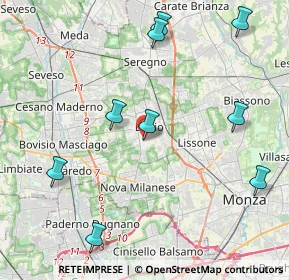 Mappa Via Garibaldi, 20832 Desio MB, Italia (5.85083)