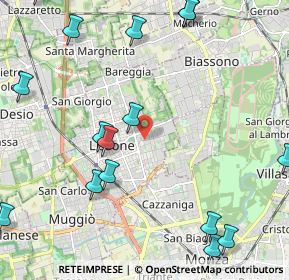 Mappa Via Antonio Pacinotti, 20035 Lissone MB, Italia (2.89563)