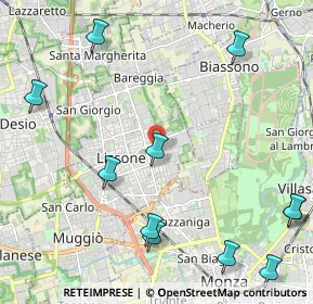 Mappa Via Antonio Pacinotti, 20035 Lissone MB, Italia (2.83455)
