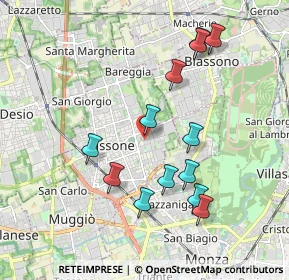 Mappa Via Antonio Pacinotti, 20035 Lissone MB, Italia (1.89923)