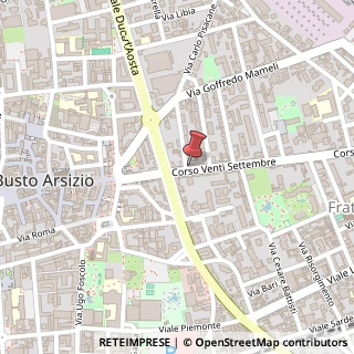 Mappa Corso XX Settembre, 9, 21052 Busto Arsizio, Varese (Lombardia)