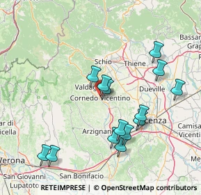 Mappa Via Tassoni, 36073 Cornedo Vicentino VI, Italia (15.44071)