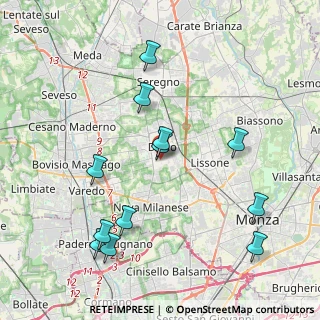 Mappa Via Alessandro Manzoni, 20832 Desio MB, Italia (4.35833)