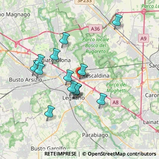 Mappa Via Sebastiano Caboto, 20025 Legnano MI, Italia (3.43071)
