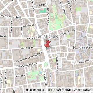 Mappa Piazza A. Manzoni, 12, 21052 Busto Arsizio, Varese (Lombardia)