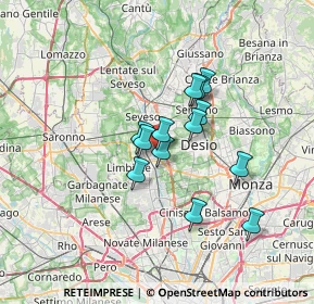 Mappa Via Tolmino, 20813 Bovisio-Masciago MB, Italia (4.95308)