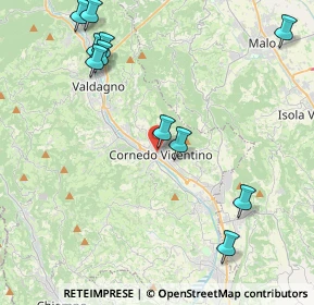 Mappa Via Monsignor G. Arena, 36073 Cornedo Vicentino VI, Italia (4.96364)