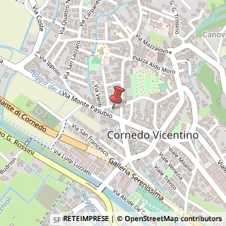 Mappa Via Alessandro Volta, 39, 36073 Cornedo Vicentino, Vicenza (Veneto)