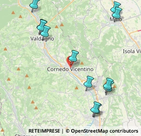 Mappa Via Giacomuni, 36073 Cornedo Vicentino VI, Italia (5.06333)