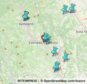 Mappa Via Giacomuni, 36073 Cornedo Vicentino VI, Italia (4.05833)